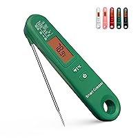 Meat Thermometer Instant Read Digital Food Thermometer, Grill/Cooking/Deep Frying/Baking/BBQ Thermometer with Backlight and Probe Green