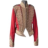 New Hungarian Hussar Officers Period Napoleonic War Red Wool Gold Braid Jacket XS-4XL