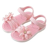 Party Shoes for Kids Girls Dress Sandals Baby Casual Slippers Baby Party Wedding Anti-slip Adjustable Slippers Shoes