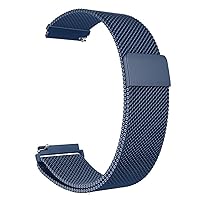 Men's Watchbands General Quick Release Watch Strap Magnetic Closure Stainless Steel Watch Band Replacement Strap 14mm 16mm 18mm 20mm 22mm 24mm 23mm (Color : Blue)