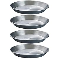 PartyKindom 4pcs Round Shaped Pizza Pan Pizza Serving Platter Pizza Accessories Pizza Pans 16 Inch Pizza Dish Oven Baking Pan Pizza Cake Pan Food Aluminum Stainless Steel Supplies