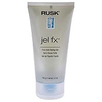 RUSK Designer Collection Jel Fx Firm Hold Styling Gel, 5.3 Oz, Medium to Firm-Hold, Used for Slicking, Molding, or Blow-Drying without Flaking, Full-Body Style