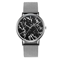 Stainless Steel Swiss-Quartz Watch with Leather Calfskin Strap, Black, 20 (Model: SS20-dr1-4564)
