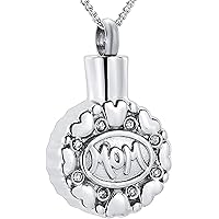 Urn Necklaces for Ashescremation Jewelry Gold and Silver Cylinder Cremation Jewelry Keepsake Urn with Stainless