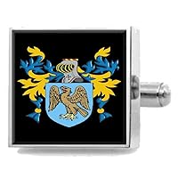 Galloway Scotland Heraldry Crest Sterling Silver Cufflinks Engraved Box