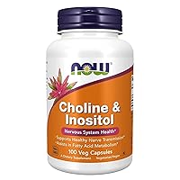 N.Foods Choline & Inositol 500 mg (100 Veg Capsules)