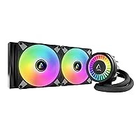 Liquid Freezer III 280 A-RGB - Water Cooling PC, CPU AIO Water Cooler, Intel & AMD Compatible, efficient PWM-Controlled Pump, Fan: 200-1700 RPM, LGA1851 and LGA1700 Contact Frame - Black