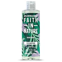 Faith In Nature Rosemary Shampoo For Normal To Oily Hair 400ml | Vegan | No Cruelty | 99% Natural Fragrance | No From SLS or Parabens