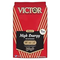 Victor Super Premium Dog Food – High Energy Dry Dog Food for Active Dogs – Gluten Free Dog Food with Beef and Chicken Meal Proteins for Sporting Dogs – All Breeds and All Life Stages, 50 lb