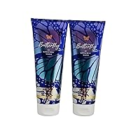 Bath and Body Works Butterfly Body Cream Ultimate Hydration Gift Set For Women 2 Pack 8 Oz. (Butterfly)