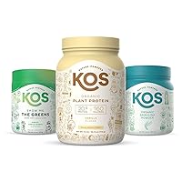 KOS Immunity Community Bundle (Plant-Based Vanilla Protein Powder + Organic Spirulina Powder + Organic Greens Blend)
