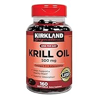Krill Oil 500 mg., 160 Softgels