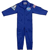 Rothco Kids NASA Flight Coveralls with Official NASA Patch, Royal Blue