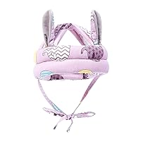 Baby Safety Helmet Head Protector Head Cushion Bumper BonnetSoft Headguard and Adjustable AntiFall Antishock Anticollision Head No Bumps for Walk and Play 713 (Color : Purple)