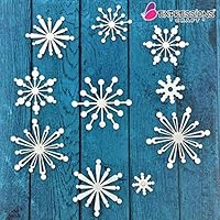 Expressions Craft Beaded Snow Flakes Chipboard Cutouts & Embellishments for Greeting Cards, Layouts, Mixed Media, Scrapbooking, Cardmaking, Inviatation Cards & Other DIY Crafts Expressions Craft Beaded Snow Flakes Chipboard Cutouts & Embellishments for Greeting Cards, Layouts, Mixed Media, Scrapbooking, Cardmaking, Inviatation Cards & Other DIY Crafts