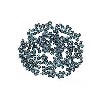 12 blue natural diamond loose faceted rounds 1.5mm each