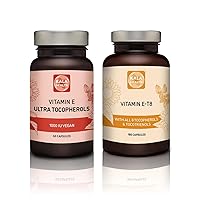 Kala Health Unique Formula with All 8 Tocopherols and Tocotrienols Vitamin E Vitamin E 1000 IU Ultra Tocopherol 450mg Vitamin E Vegan – All 4 Tocopherols