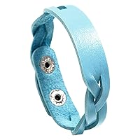 Bracelets for Men Women Bracelet Versatile Simple Bracelet Ladies With Colorful Knit Leather Accessories