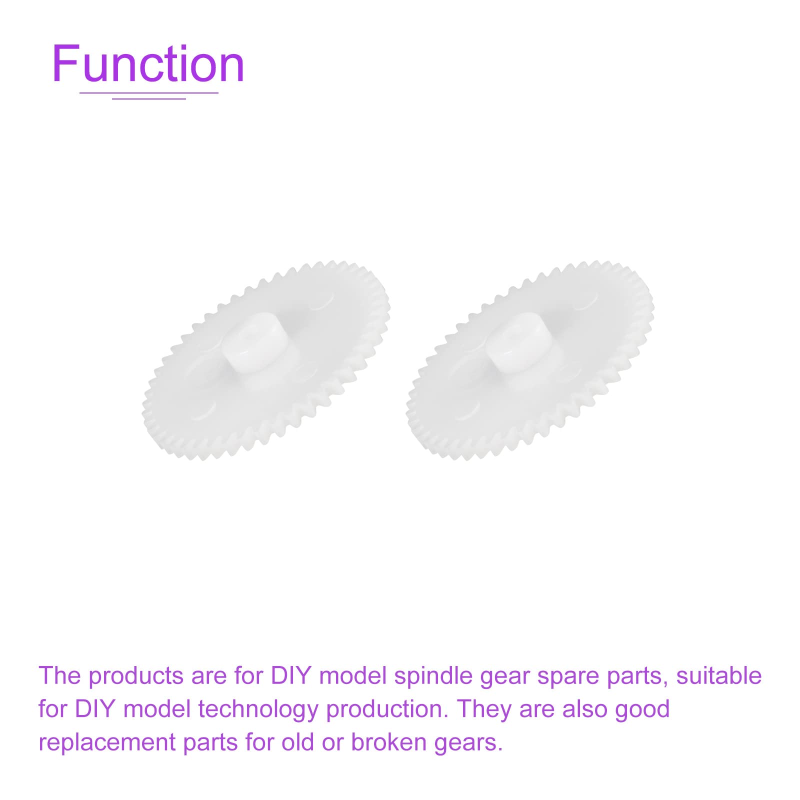 DMiotech 30 Pack 56 Teeth Plastic Gears Model 562A Reduction Gear Plastic Worm Gears for DIY Cars, Robots, Model Making