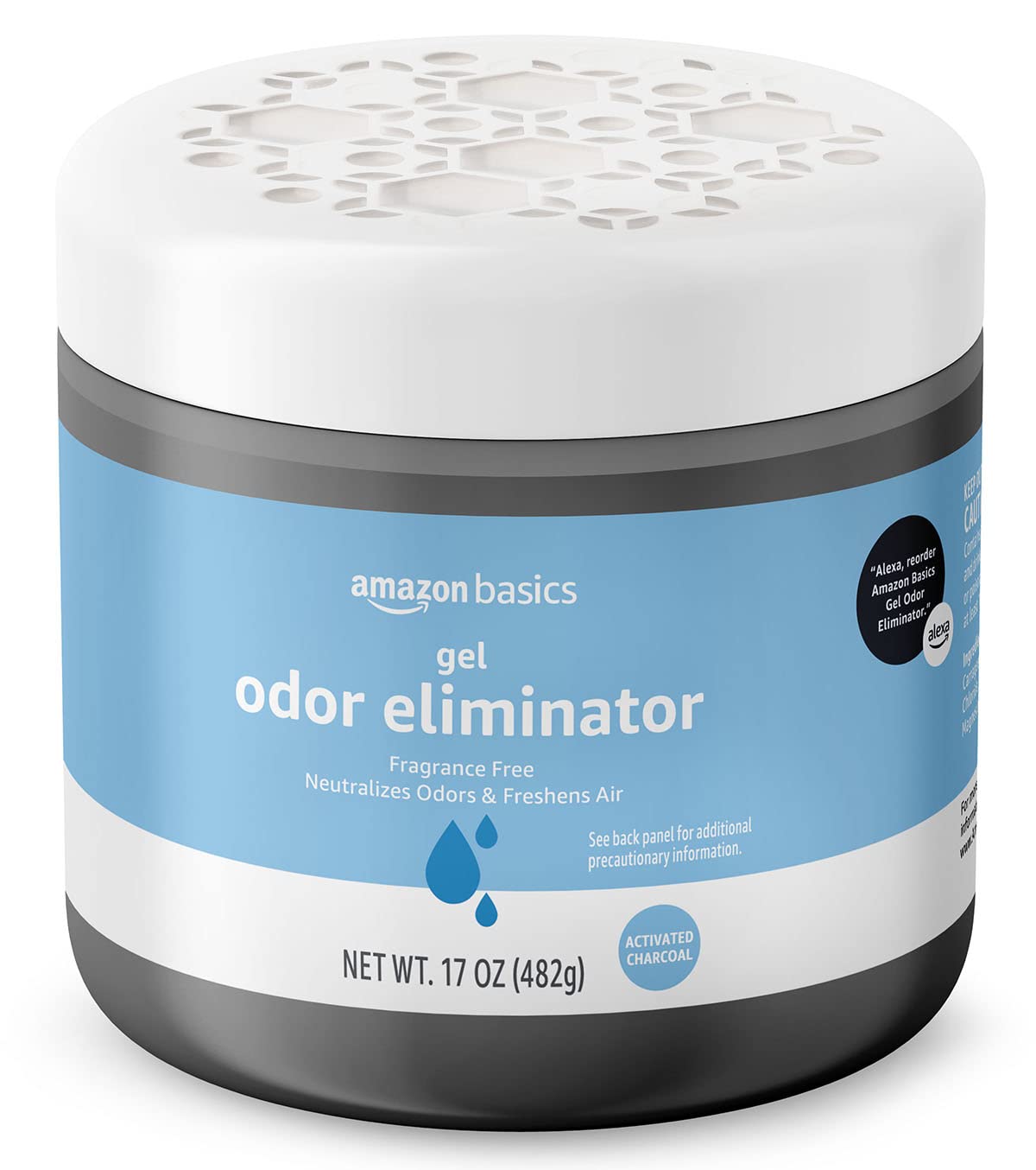Amazon Basics Gel Odor Eliminator, Charcoal, 17 oz