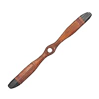 Wood Airplane Propeller Home Decor 2 Blade Wall Sculpture with Aviation Detailing, 5
