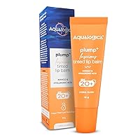 Plump+ Luscious Tinted Lip Balm | 0.35 Oz (10g) | Spf 20 Sun Protection | Mango & Hyaluronic Acid for Intense Hydration | for Men & Women | Organic Lip balm | Coral Slush