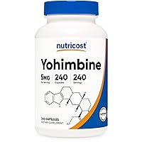 Nutricost Yohimbine HCl 5mg, 240 Capsules Extra Strength - Gluten Free, Non-GMO