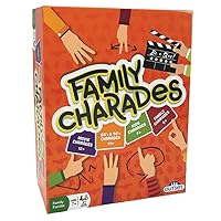Outset Media Family Charades Game; 4 Games in 1 Box. Includes Movie, 80's 90's, Kids, Family Trivia for 2 or More Players, Ages 7 and up.