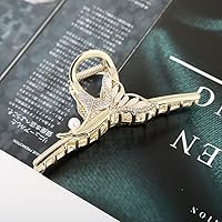 Double Layer Pearl Crystal Hair Claw For Women Gold Color Hairpins Metal Hair Accessories Pincer Barrette Hair Clip 2335a