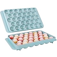 Ice Cube Trays with Lids for Freezer, 33 Sphere Ice Cube Tray with Easy Release for Iced Coffee or Ice Drinks, Ice Tray with Lids Ice Cube Mold for Reusable Ice Cubes for Ice Bucket
