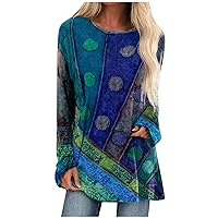 Womens Long Sleeve Tops, Tops for Women Long Sleeve Side Split Casual Loose Tunic Top Blouse Workout Tops for Women