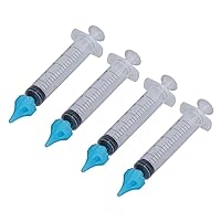 Ear Wax Syringe, 10ml 4pcs Ear Wax Remover Syringe Portable Easy Use for Adults for Home