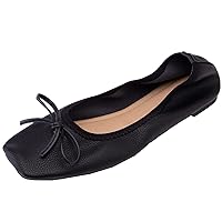 Women Slip-on Flat Pumps Casual Loafers with Sweet Bows