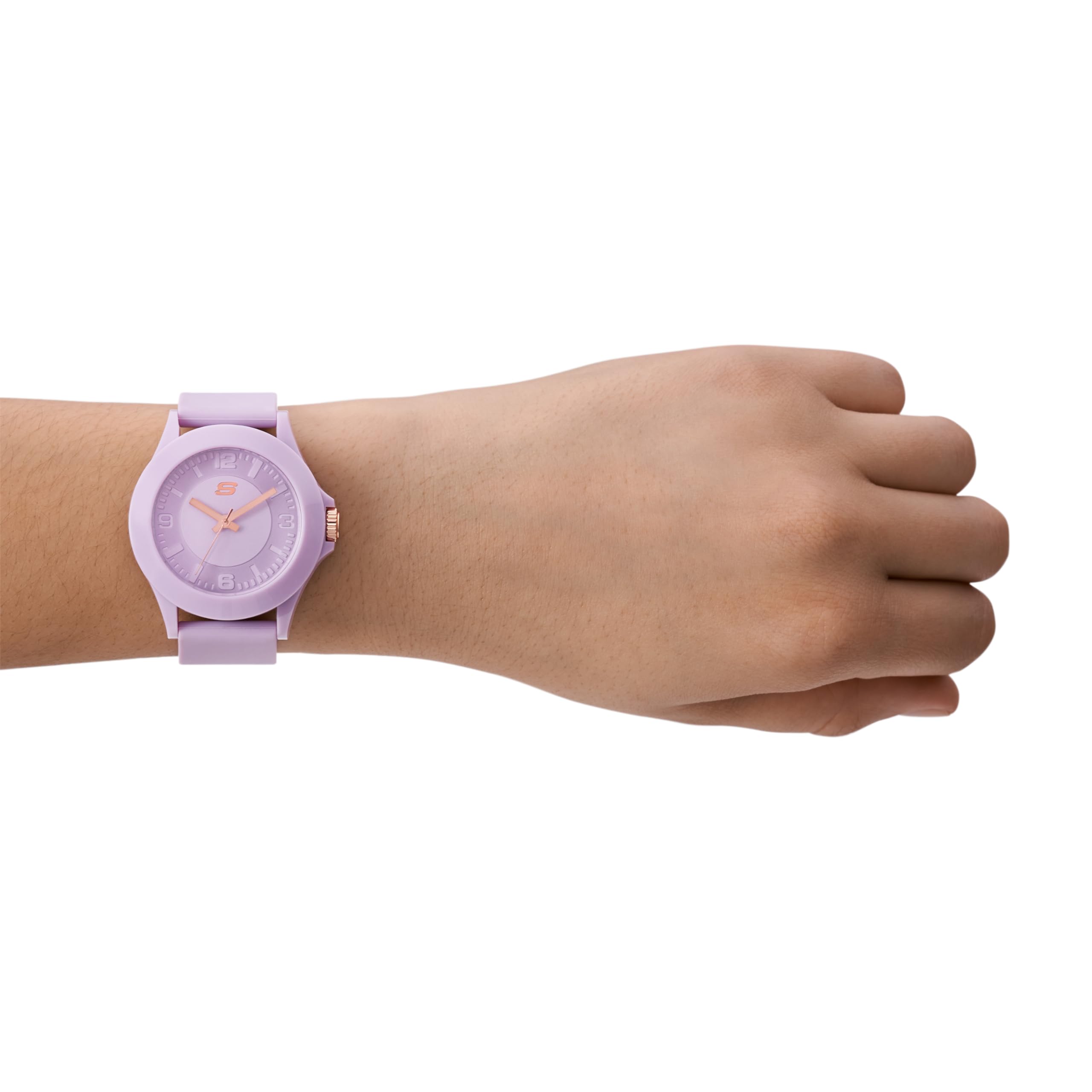 Skechers Women's Rosencrans Three-Hand Purple Silicone Watch (Model: SR6286)