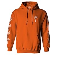 VICES AND VIRTUES Cool Summer Graphic Palm Tree California Beach Hoodie