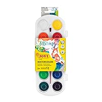 Jovi Watercolour Case with 12 x 30 mm Tablets Assorted Colours (830/12)