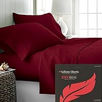 100% Egyptian Cotton Sheets King Size - 1000 Thread Count 4 PC King Sheets Egyptian Cotton, Sateen Luxury Sheets King Size, High Thread Count Sheets King, 16
