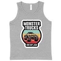 Monster Trucks are My Jam Kids' Tank - Funny Truck Tank - Vintage Tank