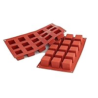 silikomart ROTEX MULTIPORTIONS CAKE SILICONE 15 CUBE CUBE SF 105