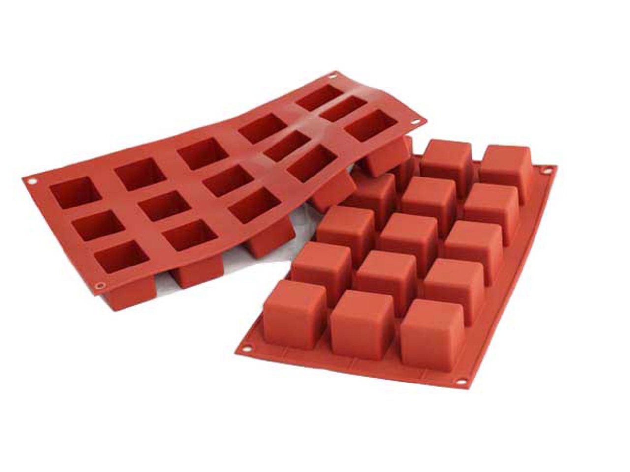 silikomart ROTEX MULTIPORTIONS CAKE SILICONE 15 CUBE CUBE SF 105
