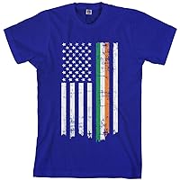 Threadrock Men's Irish American Flag T-Shirt