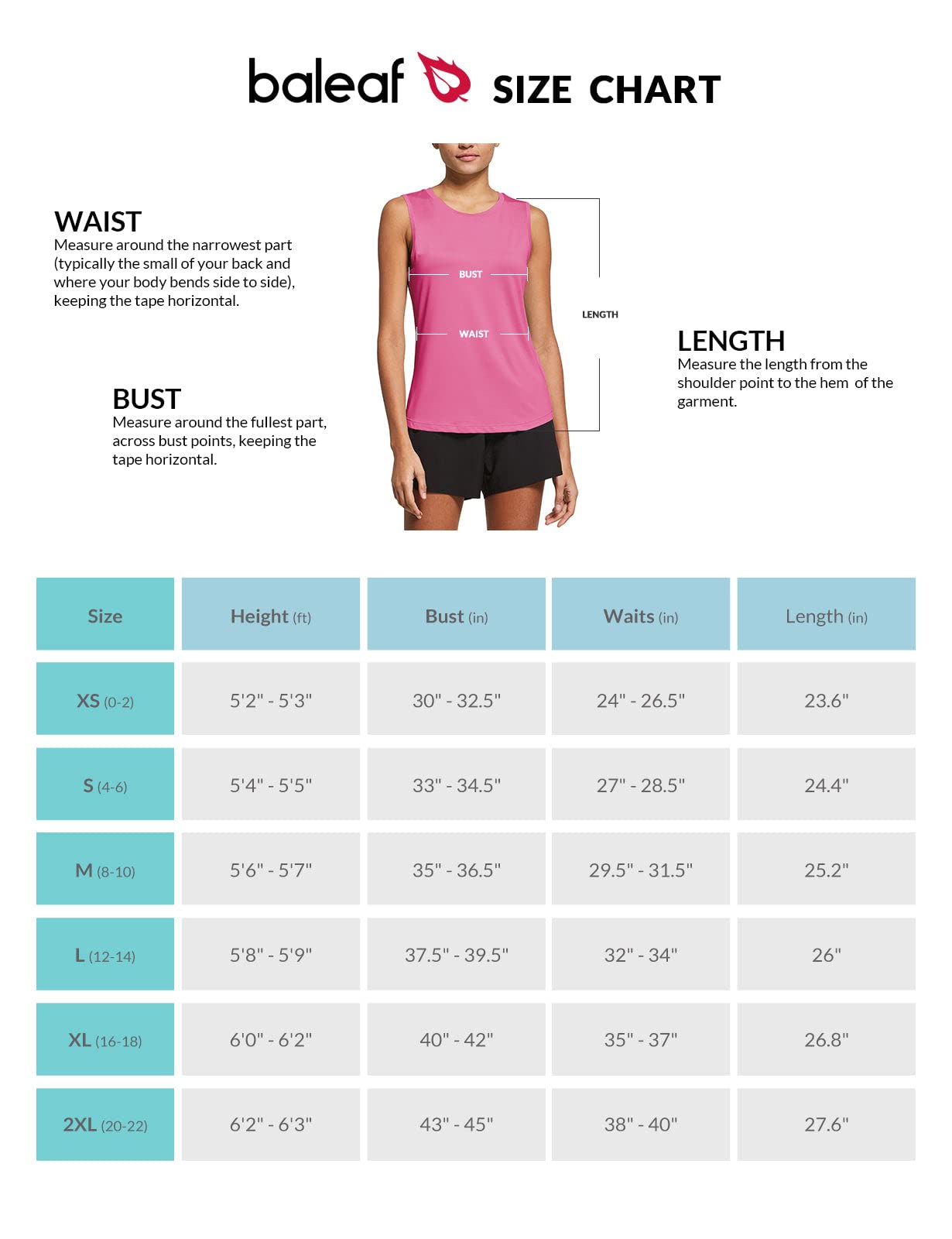 BALEAF Women's Workout Tank Tops Sleeveless Exercise Running Active Shirts for Pickleball Sports