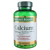 Nature's Bounty Calcium 1200mg + D Softgels 120 ea (Pack of 4)