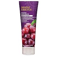 Desert Essence Italian Red Grape Conditioner 8 fl oz - Gluten Free, Vegan, Cruelty Free, Moisturizing Conditioner - UV Protection - Color Treated Hair - Resveratrol - Grape Seed Extract - Antioxidant