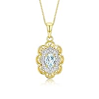 Rylos 14K Yellow Gold Flower Necklace with Gemstones, Diamonds & 18