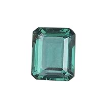 GEMHUB 19.50 Ct Brazilian Green Amethys Emerald Shape Green Amethyst, Green Amethyst Loose Gemstone for Jewlery BL-399