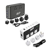 230-Watt Step Down 220V to 110V Voltage Converter & International Travel Adapter/Power Converter with USB-C Port 18W - [Use for USA Appliance Overseas in Europe, AU, UK, Ireland, etc.]