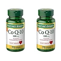 Nature's Bounty CoQ10, Supports Heart Health, Dietary Supplement, 100mg, 75 Softgels (Pack of 2)