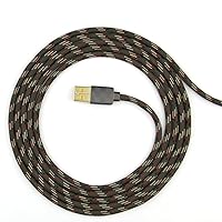 Paracord Mouse Cable for Gaming Mice - for HyperX PulseFire Haste - (Brown 3)