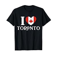 I Love Toronto Canada Heart Flag T-Shirt